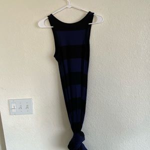 Old navy blue and black maxi dress.